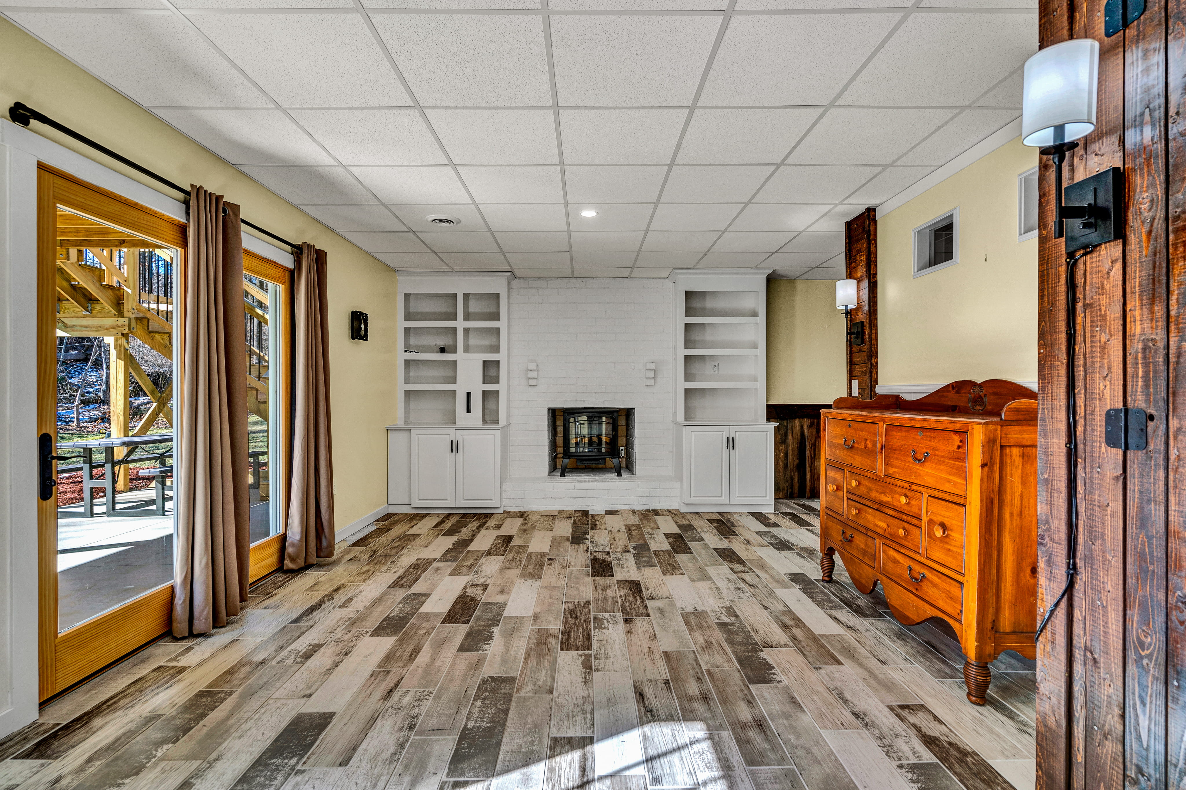 A view of the basement after ReImagineering Spaces.