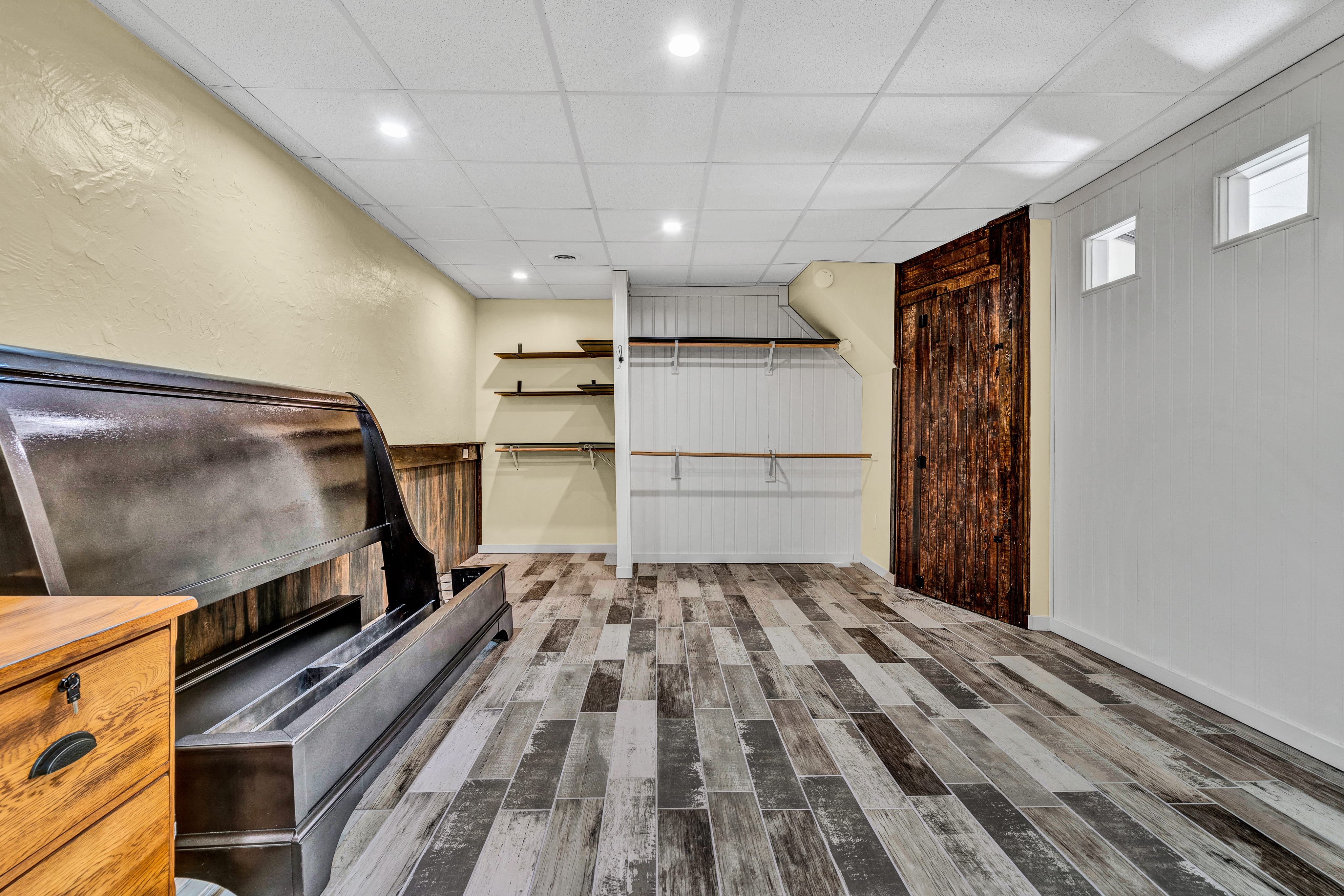 A view of the basement after ReImagineering Spaces.