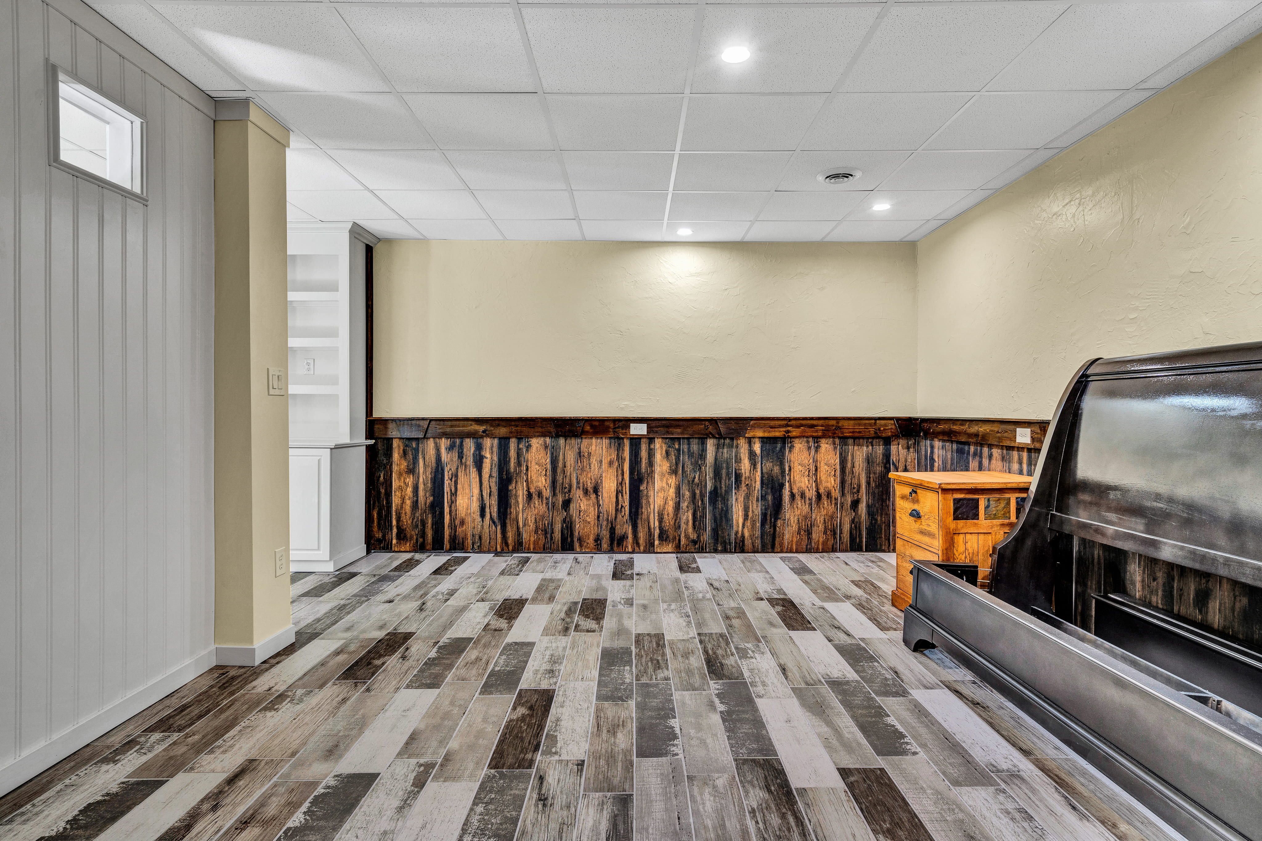 A view of the basement after ReImagineering Spaces.