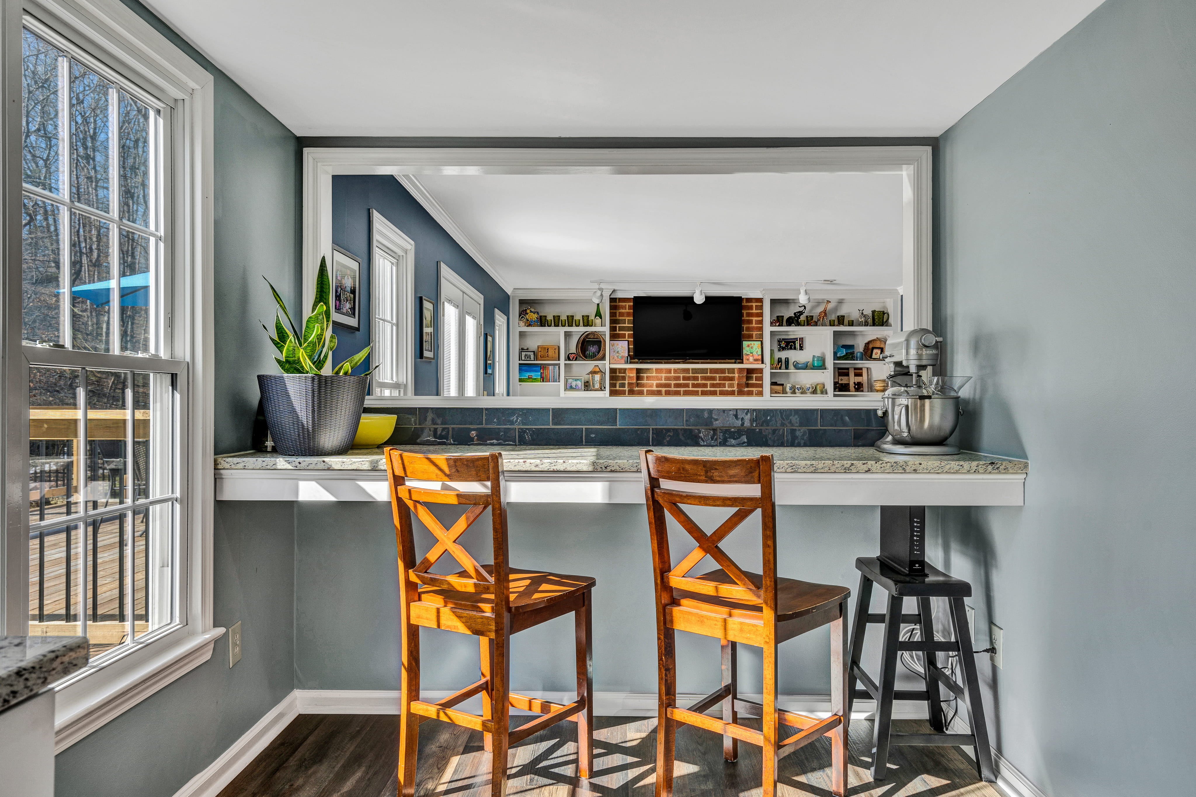 A kitchen bar built by Reimagineering Spaces.