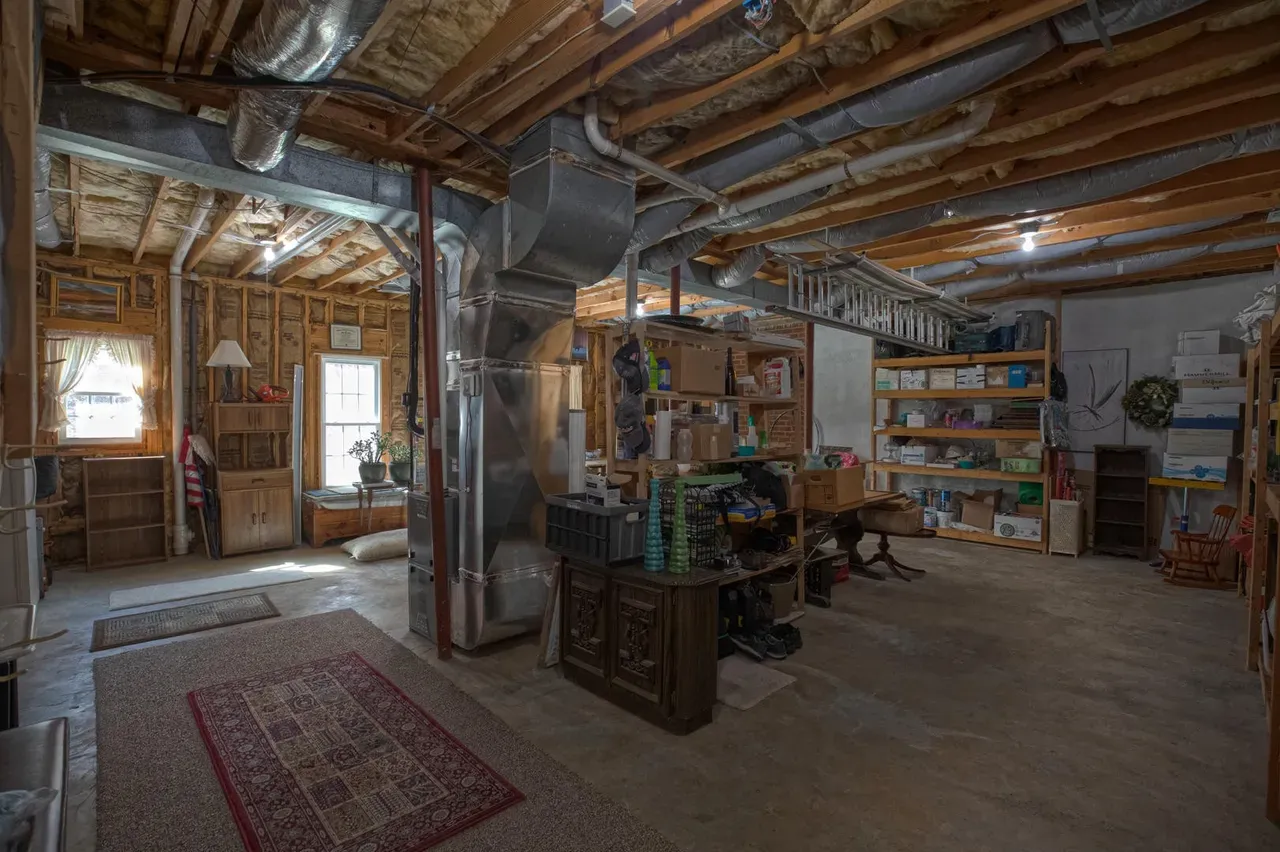 A view of the basement before ReImagineering Spaces.